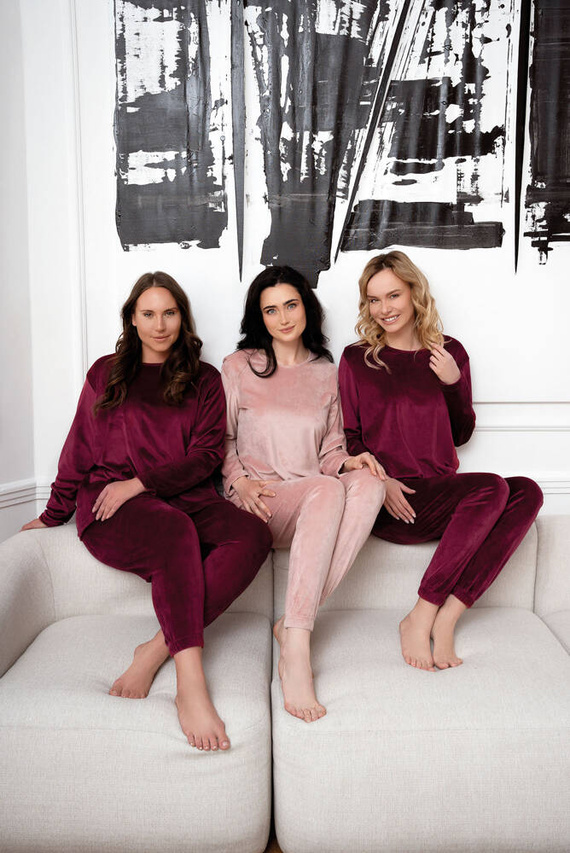 Set pentru femei Akara Italian Fashion - roz pudră 