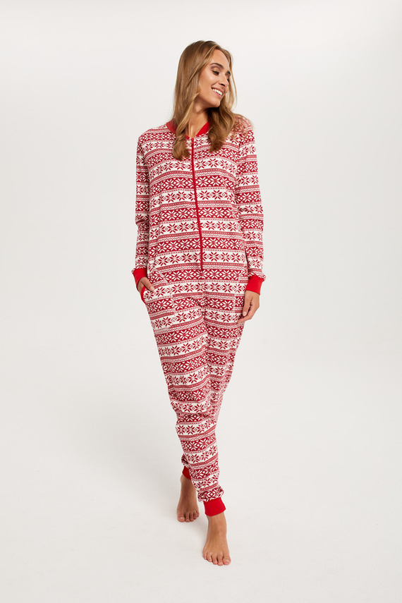 Salopetă pentru femei Alaska Italian Fashion- roșu