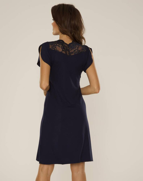 754 Cămașă de noapte Lilian De Lafense- albastru marin