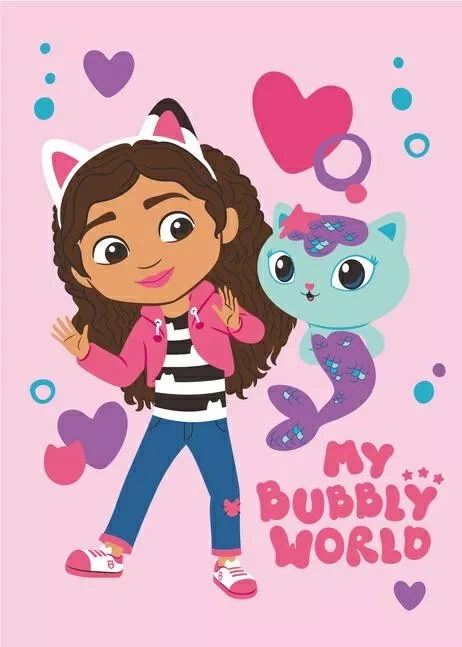 Casa de pisici a lui Gabi Jerry Fabrics pătură de lână pentru copii | Microfibra, moale si usoara