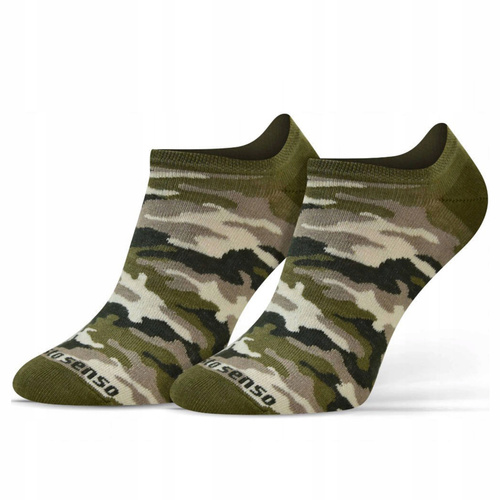 Șosete Moro Finest Cotton Sesto Senso Ankle Socks Negru-Kaki