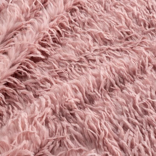 Pătură Adore, pătură de blană pufoasă, Eurodrape, pudră