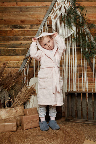 Halat de baie pentru fete Drina Italian Fashion - - roz