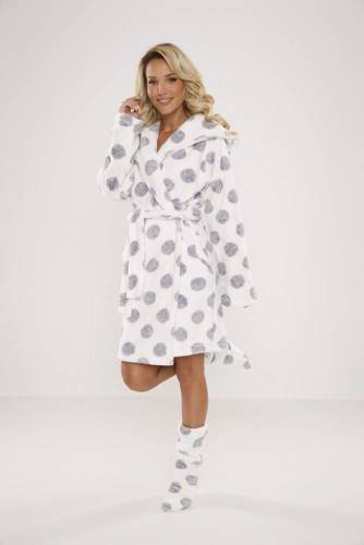 323 Dots Forex halat - ecru