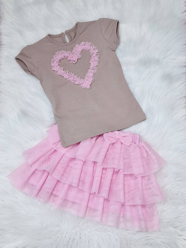 Fusta roz din tul Mia Bambarillo