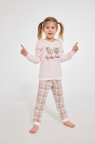 Pijamale pentru fete Cornette 594/202 592/202 Be My Friend, 100% bumbac, mânecă lungă