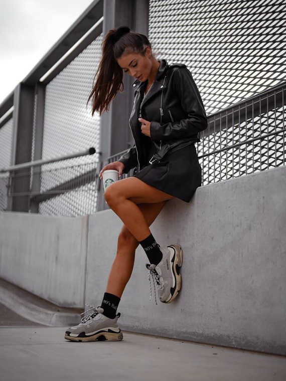 0200-125 Șosete damă Baby Milena anii 90 - negri