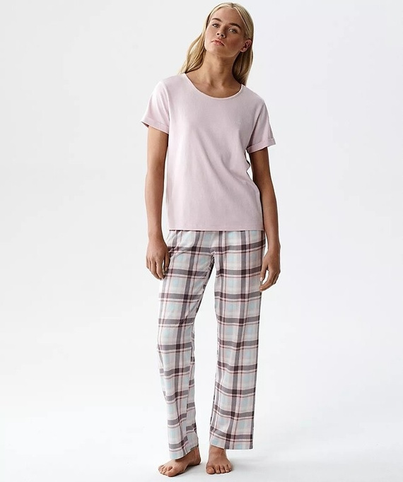 Pijama damă Atlantic NLP-513 modal bumbac mânecă scurtă pantaloni