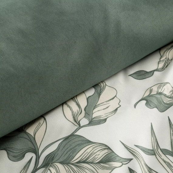 Lenjerie de pat Donna Design 91 florală reversibilă moale cu fermoar