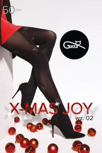 X-mas Joy wz.02 Colanti 50 den Gatta - nero