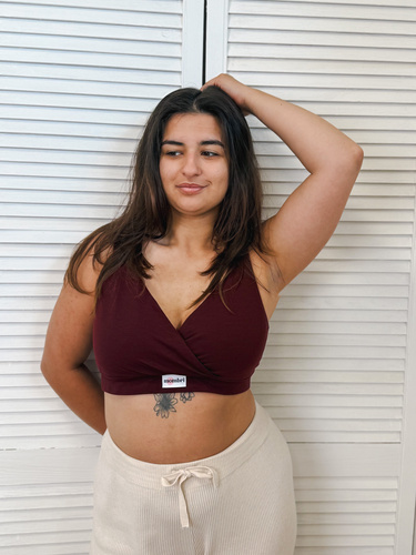 Milk&Love Mombri Klasyk sutien alăptare impermeabil claret