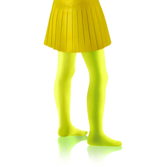 Colanti opaci pentru fete Claudia 40 den Sesto Senso - galben neon