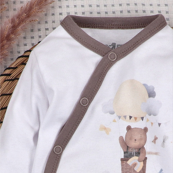 Body Nini Balloon Friends 100% cotone biologico, prodotto in Polonia