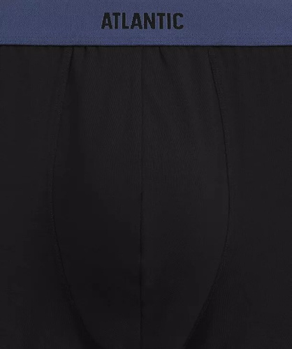 Boxeri bărbați Atlantic 3MH-0177 A3 set 3 bucăți negru-denim, bumbac, picior lung