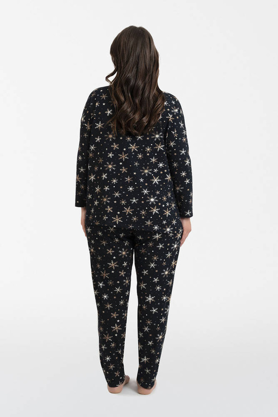 Laponia Pijama de damă cu mânecă lungă, pantaloni lungi Italian Fashion - print