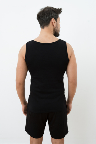 Paco Vesta pentru bărbați cu umeri largi Italian Fashion - negru 