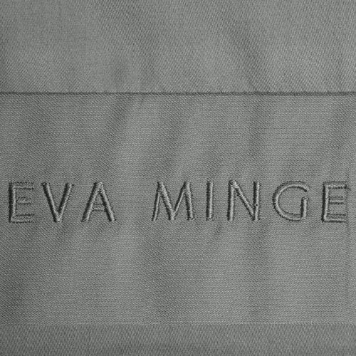 1C Elegant lenjerie de pat din satin Eva Minge Steel Eurocortains | Macosatin 100% bumbac