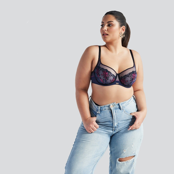 2120 Sutien moale Ava - albastru marin