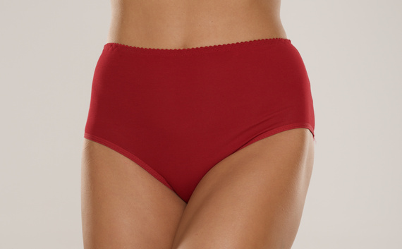 018 Sara Chiloți cu talie înaltă De lafense - burgundy