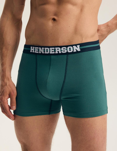 Boxeri bărbați Henderson 45468 Find-Pak din bumbac cu talie lată și logo