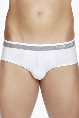 PCU 402 Pierre Cardin alb – slip bărbătesc clasic din bumbac, confortabil pentru fiecare zi