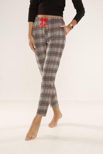 pantaloni de pijama 360 Checkered Forex - gri