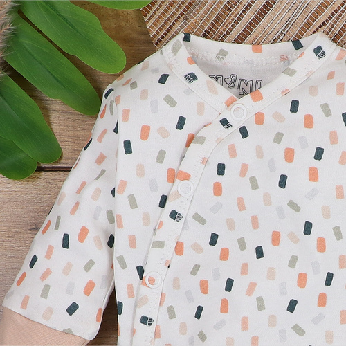 ABN-5321/KRE Body plic Nini din bumbac organic, crem