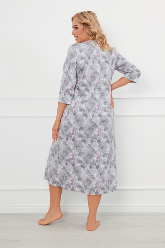 Cămașă de noapte Ardila, mânecă 3/4 Modă italiană - print