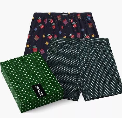 2GMB-006 Boxer bărbați Atlantic - bleumarin - smarald