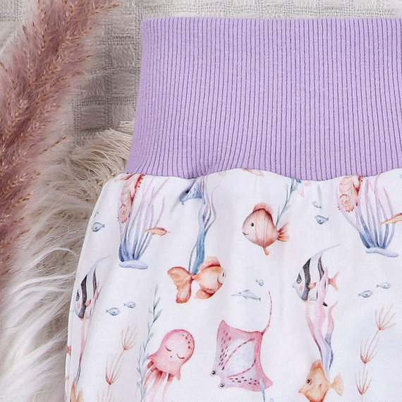 ABN-5484 Underwater World Nini costume de dormit din bumbac organic