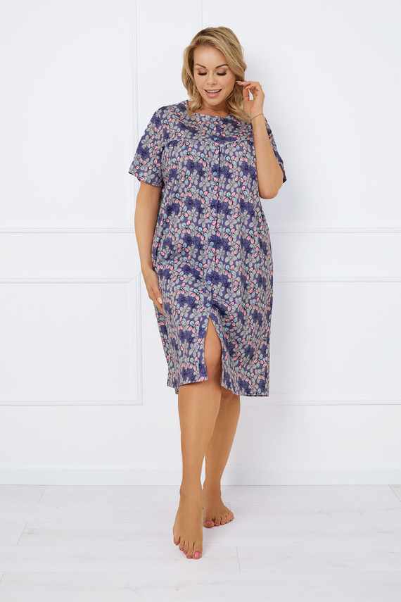 Cămașă de noapte Bonaria, cu mânecă scurtă Italian Fashion - print