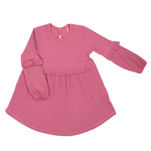 216167 Rochie Lala – Nicol pentru fetițe, bumbac, mâneci lungi