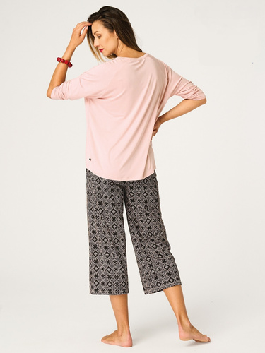 Key LNS 731 Pijama damă caise vâscoză 3/4