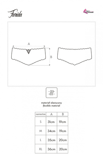 Farida White LC 6071 Koronkowe szorty damskie LivCo Corsetti Fashion biały