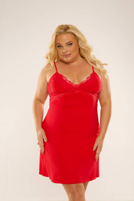 739 Velar Forex cămașă de noapte - roșu