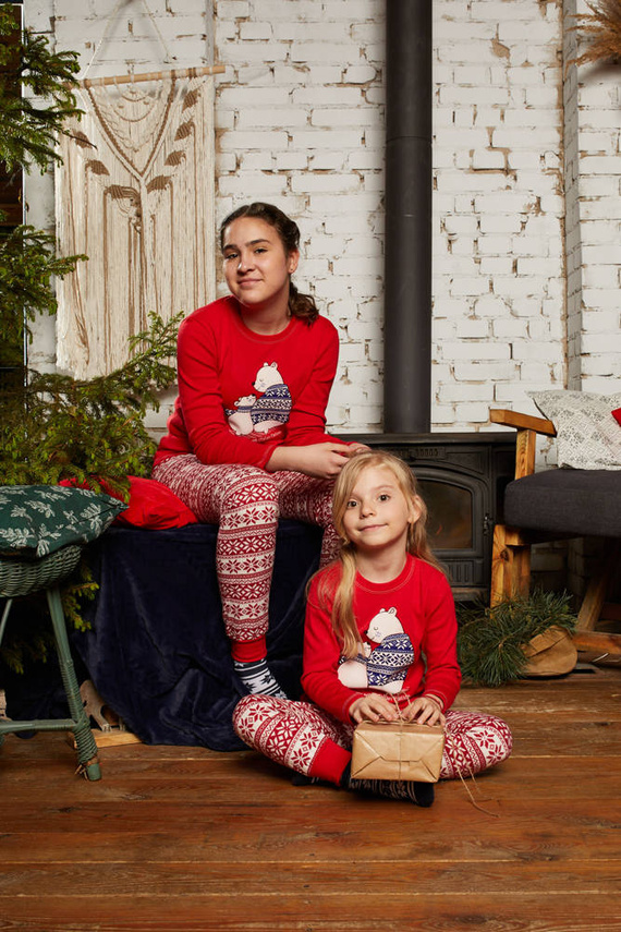 Arktyka Pijama pentru copii Italian Fashion - roșu/print