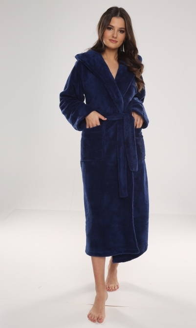 807 Luna II halat lung pentru femei Forex - albastru marin