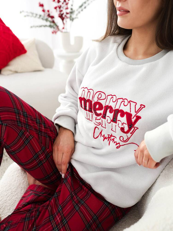 Pijama pentru femei Gween Soft/Flannel Sensis - gri