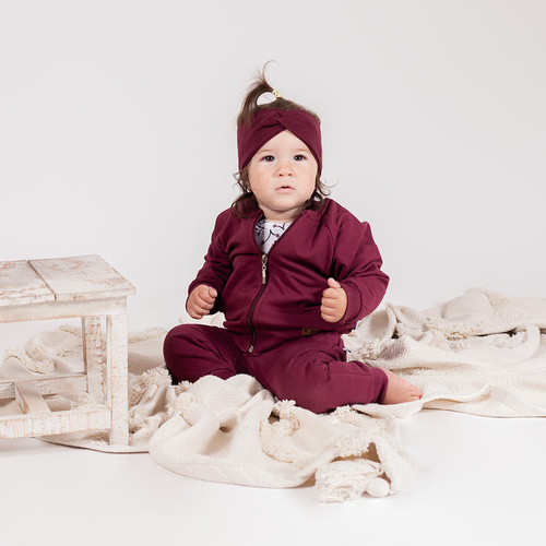 217274 Pantaloni de trening Alisa Nicol – bumbac, visiniu