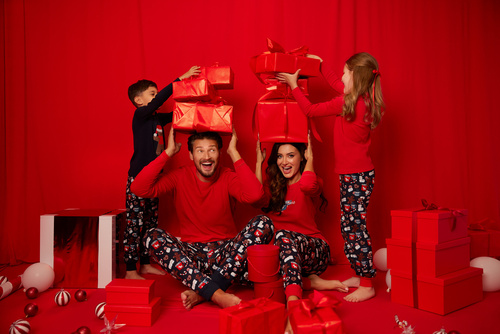 Makala Pijama pentru copii Italian Fashion - roșu/print