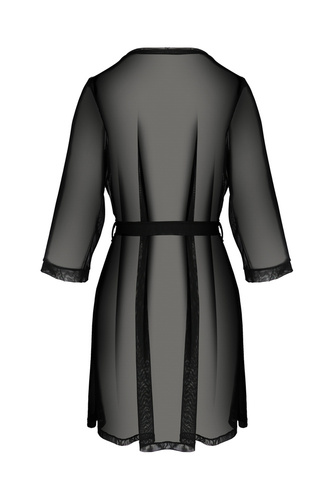 Diva Peignoir Szlafrok damski Casmir czarny