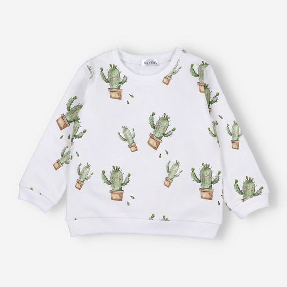 BOB-0001 Hanorac pentru copii cactusi By o Baby gri