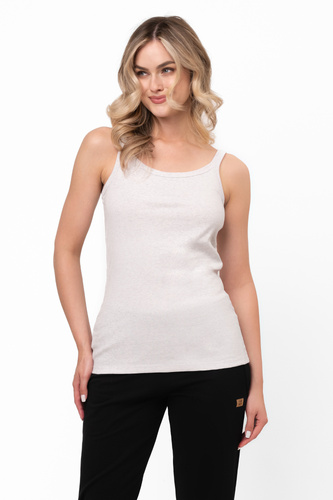 Tricou Salsa de damă cu bretele subțiri - Italian Fashion - melange deschis