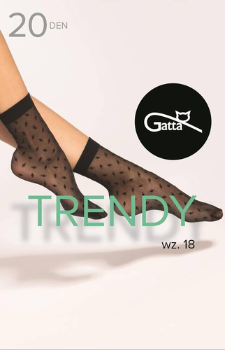 Trendy wz.18 Sosete dama 20 den Gatta - nero
