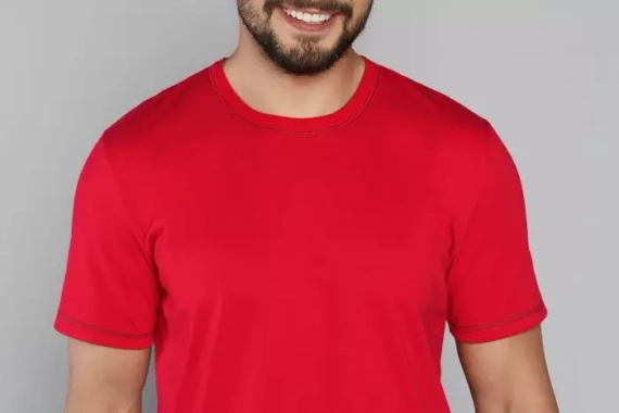 Narvik Pijama cu mânecă scurtă pentru bărbați, pantaloni scurți Italian Fashion- roșu/print