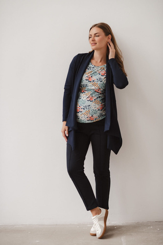 Cardigan de maternitate Mama Wrap Milk&Love, bleumarin