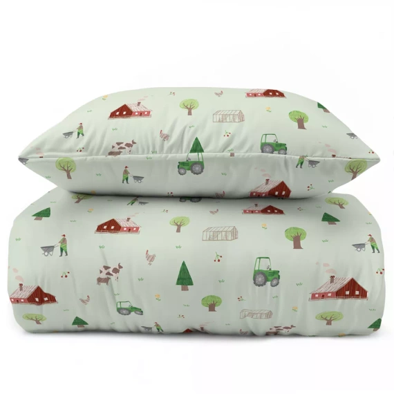 5441 A Farma Lenjerie de pat bumbac copii Detexpol menta