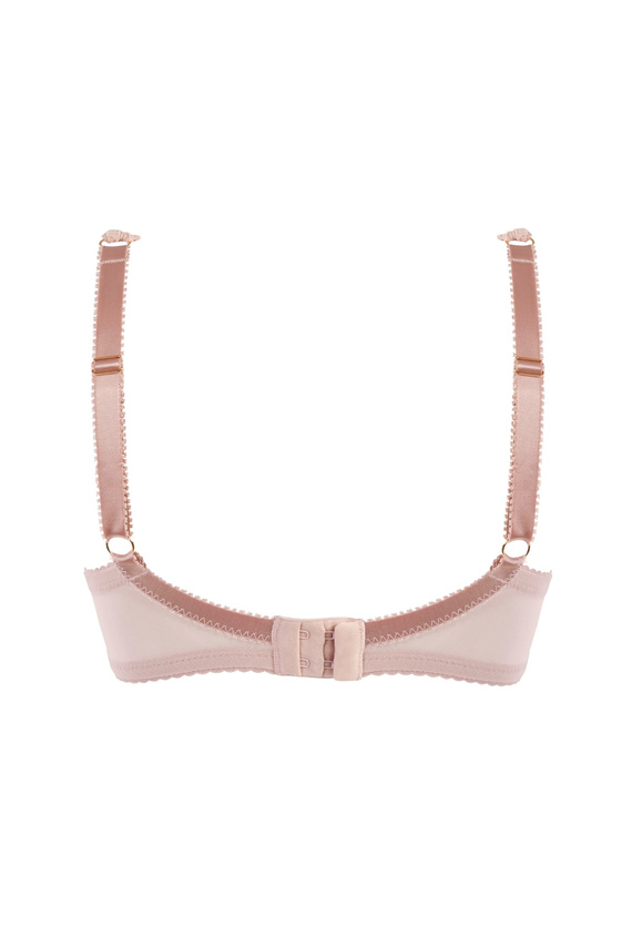 Mediolano Jasmin 19152 bralette sutien dantelă pudră decolteu V