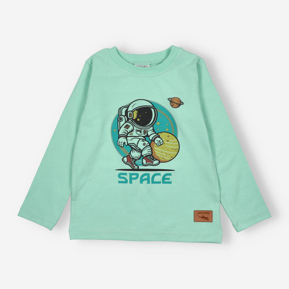 KAR-1006/PIS Bluză băiat cu mâneci lungi Lagarto Verde fistic