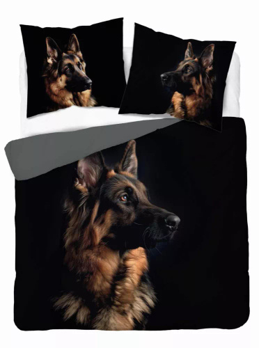 5294 A Holland Lenjerie de pat din bumbac pentru caini Sheepdog Detexpol negru